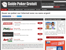 Tablet Screenshot of guide-poker-gratuit.com
